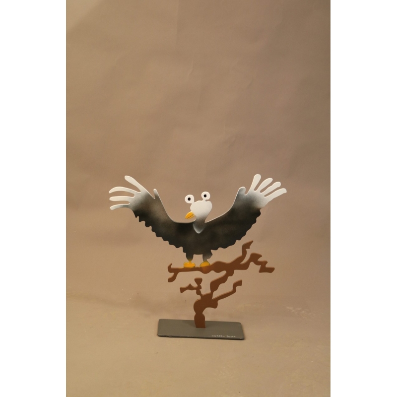 Original Metall Skulptur von Patrick Preller "Adler" kaufen Sie Kunst Skulpturen des beliebten deutschen Künstlers mit Expertise
