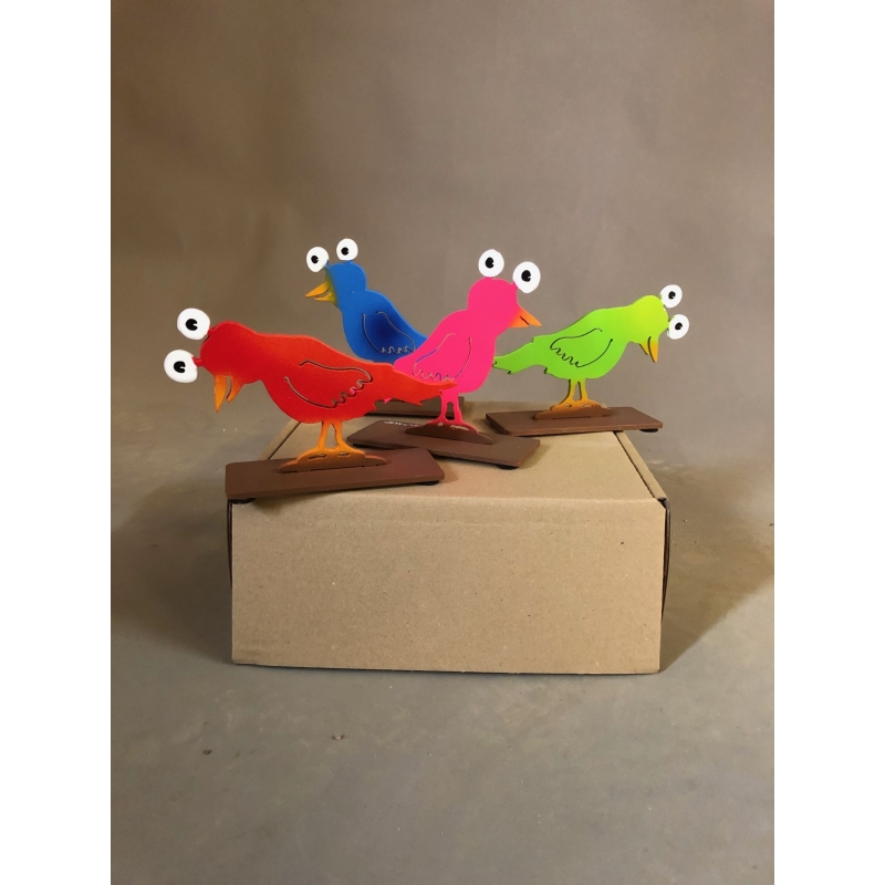 Original Metall Skulptur von Patrick Preller "Amsel