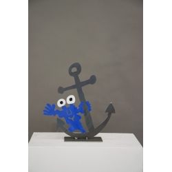 Original Metall Skulptur von Patrick Preller "Anker" kaufen Sie Kunst Skulpturen des beliebten deutschen Künstlers mit Expertise