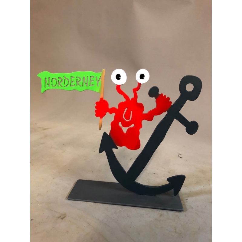 Patrick Preller "Anker "Norderney"" Original Metall Skulptur