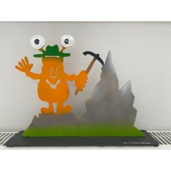 Patrick Preller "Bergsteiger" Original Metall Skulptur