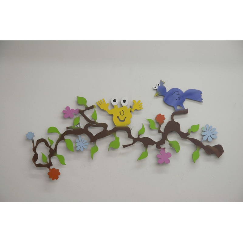 Patrick Preller "Das Monster und der Vogel" Original Metall Skulptur