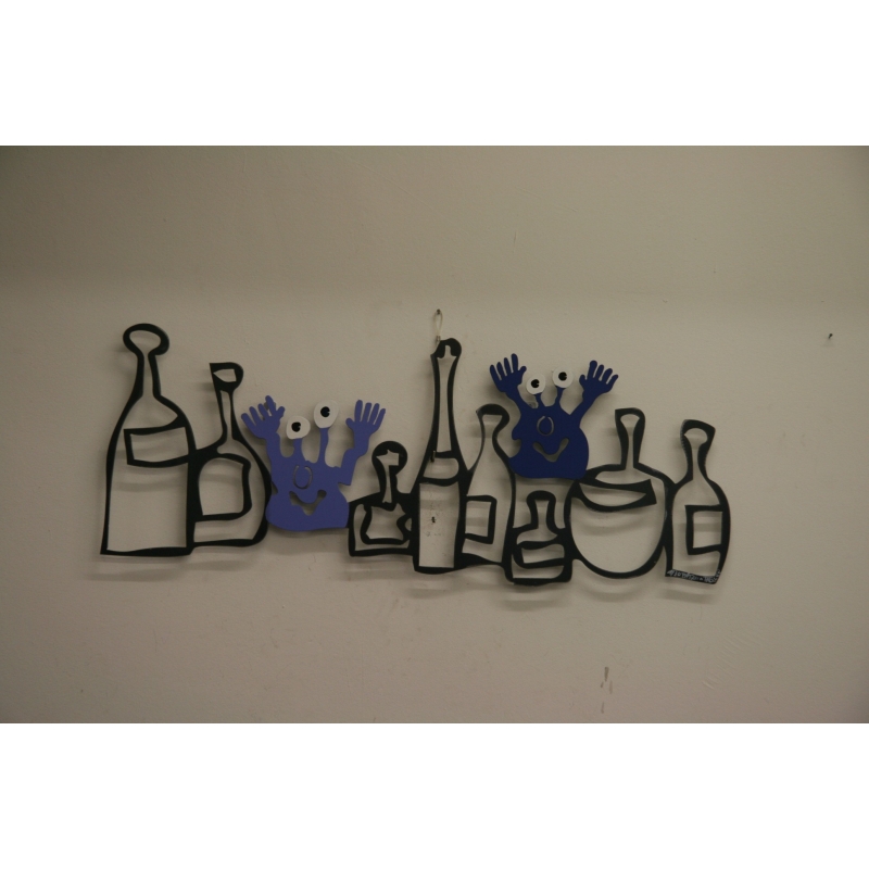 Patrick Preller "Die Bar" Original Metall Skulptur