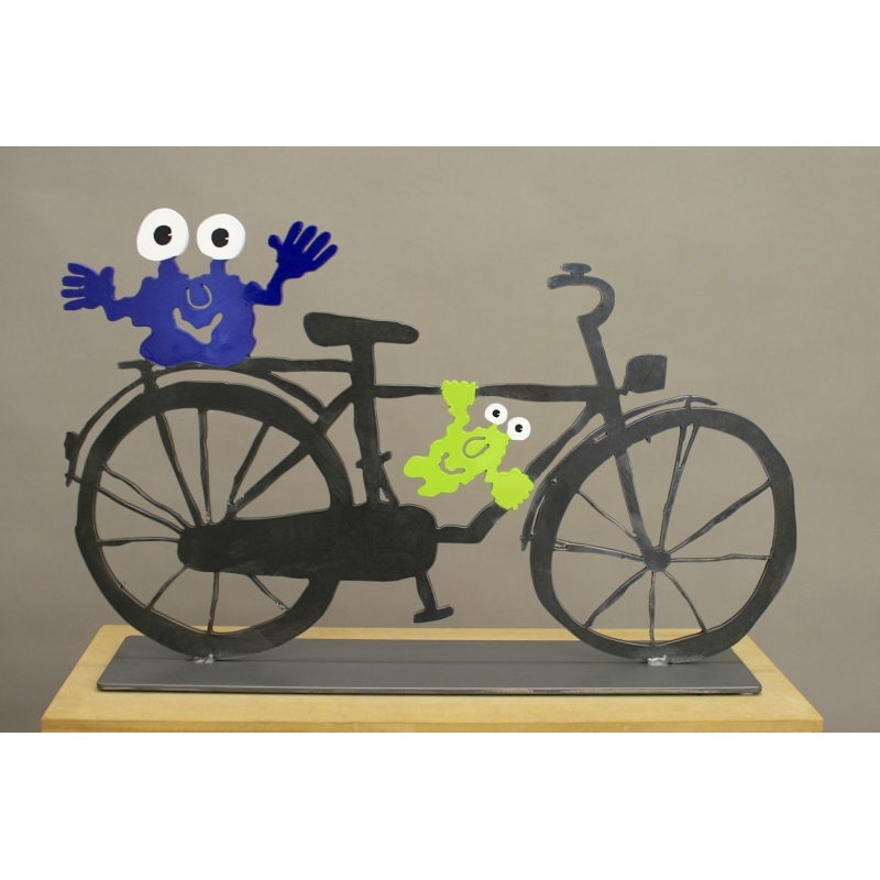 Patrick Preller "Fahrrad" Original Metall Skulptur