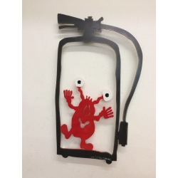 Patrick Preller "Feuerlöscher 4" Original Metall Skulptur