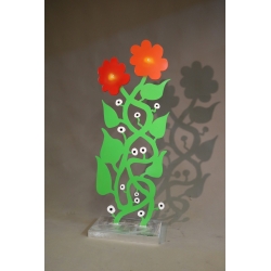 Patrick Preller "Florales Netzwerk" Original Metall Skulptur