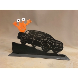 Patrick Preller "Ford Pickup" Original Metall Skulptur