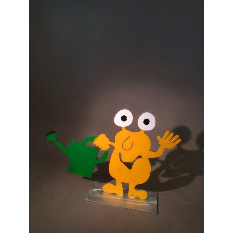 Patrick Preller "Gartengießer" Original Metall Skulptur