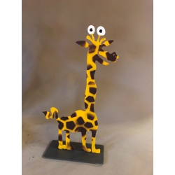 Patrick Preller "Giraffe" Original Metall Skulptur