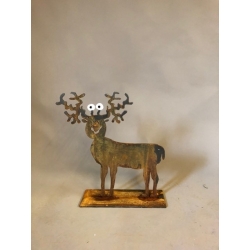 Patrick Preller "Hirsch" Original Metall Skulptur