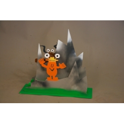 Patrick Preller "In den Bergen" Original Metall Skulptur