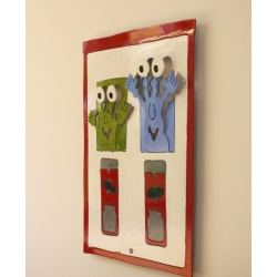 Patrick Preller "Kaugummiautomat (Wandobjekt)" Original Metall Skulptur