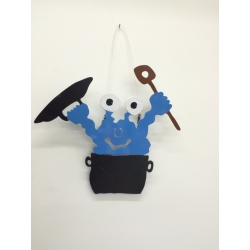 Patrick Preller "Kochmonster (Wandobjekt)" Original Metall Skulptur