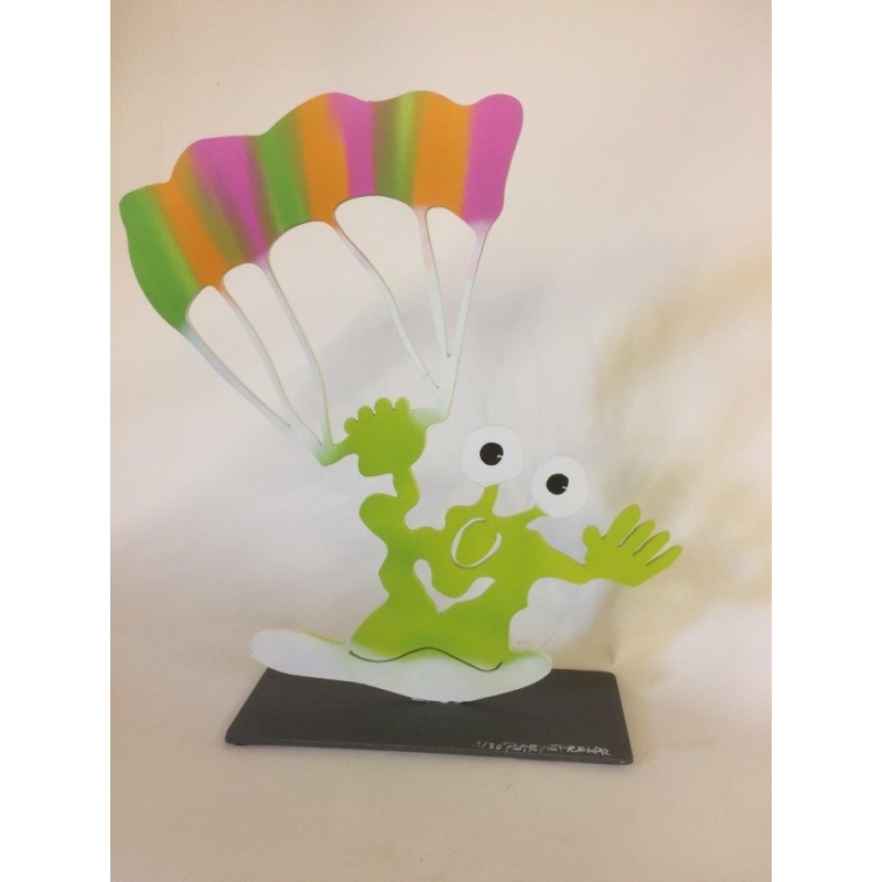 Patrick Preller "Monster Togo "Kite-Surfer"" Original Metall Skulptur