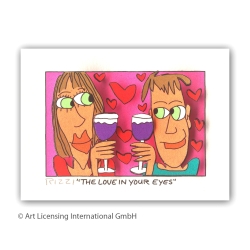 James Rizzi Original 3D Bild "The Love In Your Eyes" mit Zertifikat
