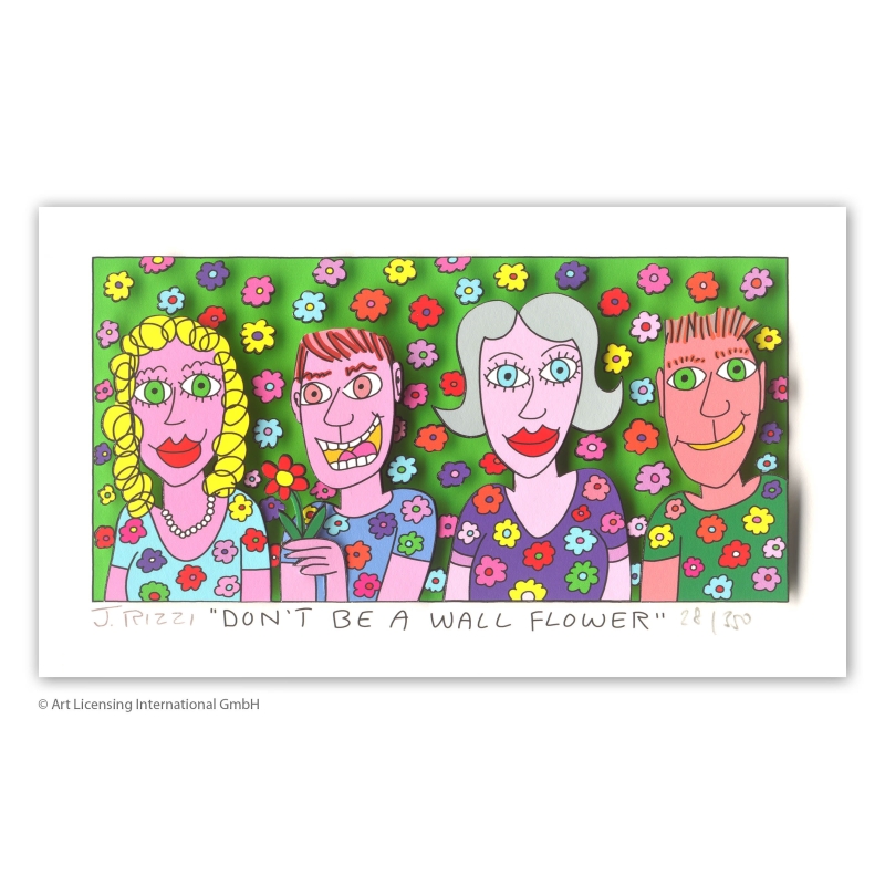 James Rizzi 3D Bild kaufen "Don't be a wall flower"
