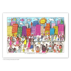 James Rizzi 3D Bild kaufen "It Happens In Harlem"