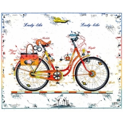 Original Bild vom Künstler Leslie G. Hunt "Lady Bike - Lady Like" mit oder ohne Rahmen kaufen