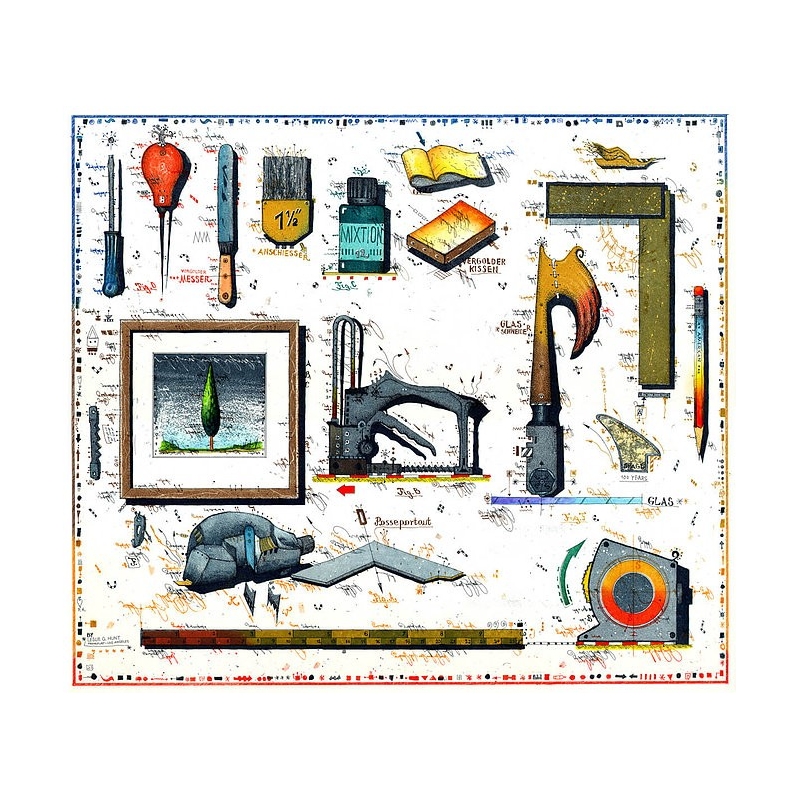 Original Bild vom Künstler Leslie G. Hunt "Rahmen mit Namen" mit oder ohne Rahmen kaufen