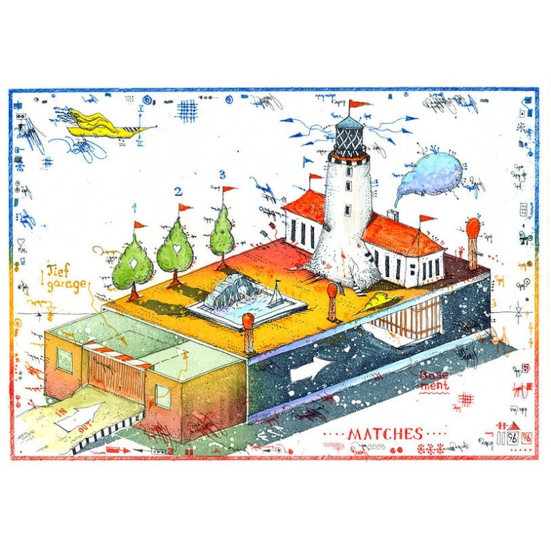 Original Bild vom Künstler Leslie G. Hunt "Zündende Ideen" mit oder ohne Rahmen kaufen