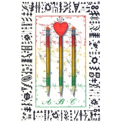 Original Bild vom Künstler Leslie G. Hunt "Liebesbriefzeichner" mit oder ohne Rahmen kaufen