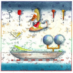 Original Bild vom Künstler Leslie G. Hunt "Tee for Two" mit oder ohne Rahmen kaufen