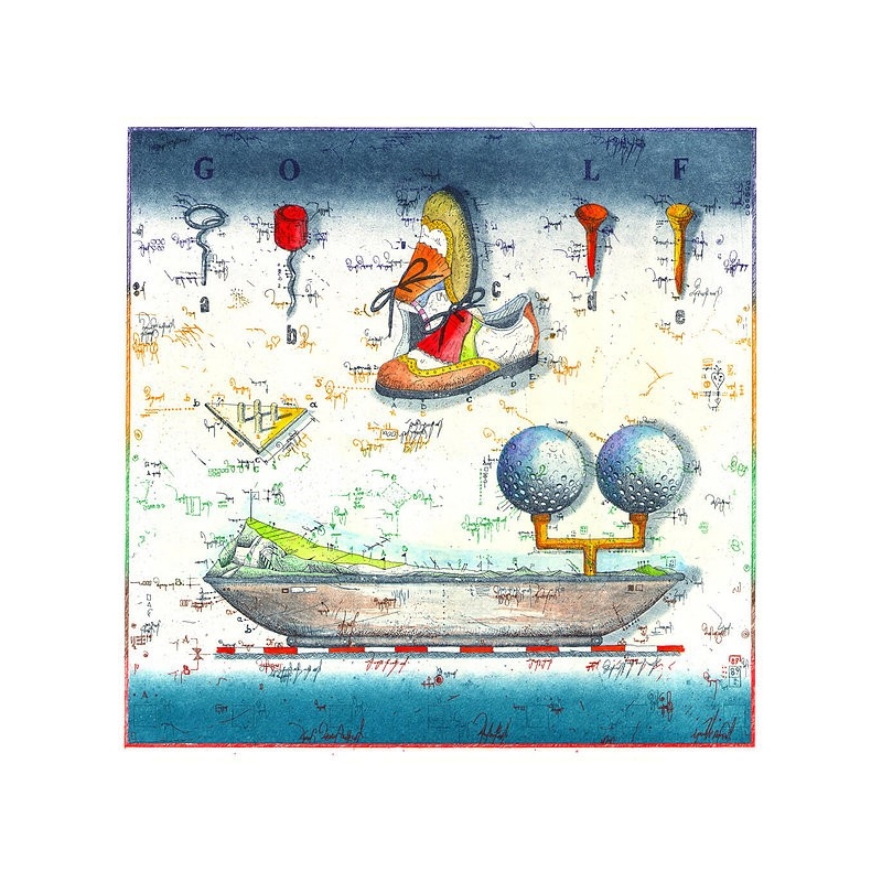 Original Bild vom Künstler Leslie G. Hunt "Tee for Two" mit oder ohne Rahmen kaufen