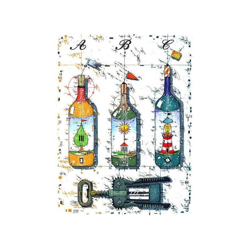 Original Bild vom Künstler Leslie G. Hunt "Schlüssel zum Paradies" mit oder ohne Rahmen kaufen