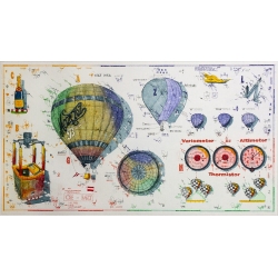 Original Bild vom Künstler Leslie G. Hunt "Equipment for Riding the Wind" mit oder ohne Rahmen kaufen