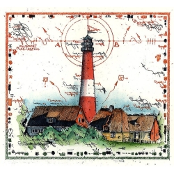 Original Bild vom Künstler Leslie G. Hunt "Leuchtturm" mit oder ohne Rahmen kaufen