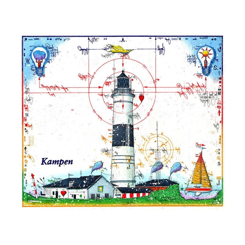 Original Bild vom Künstler Leslie G. Hunt "Kampen" mit oder ohne Rahmen kaufen