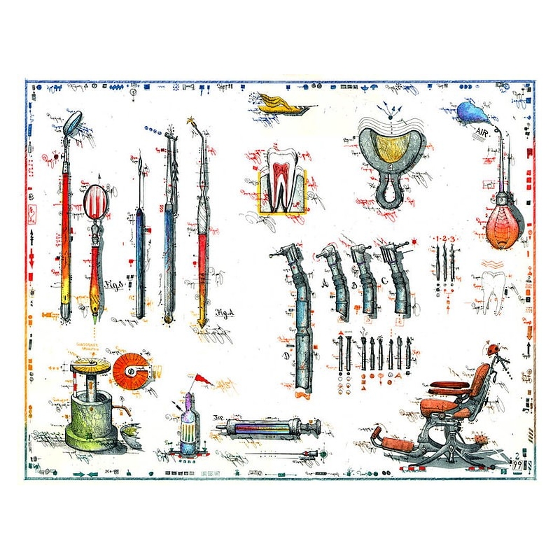 Original Bild vom Künstler Leslie G. Hunt "Zahn um Zahn" mit oder ohne Rahmen kaufen