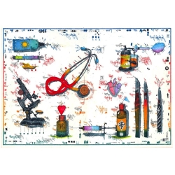 Original Bild vom Künstler Leslie G. Hunt "Für die Arztpraxis II" mit oder ohne Rahmen kaufen