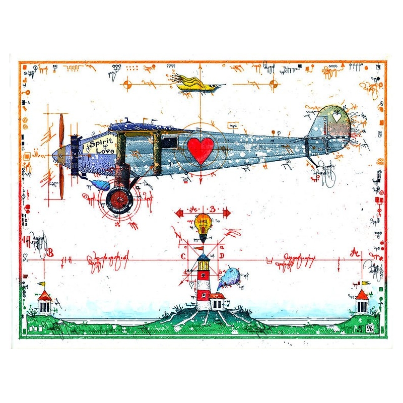 Original Bild vom Künstler Leslie G. Hunt "Spirit of Love" mit oder ohne Rahmen kaufen