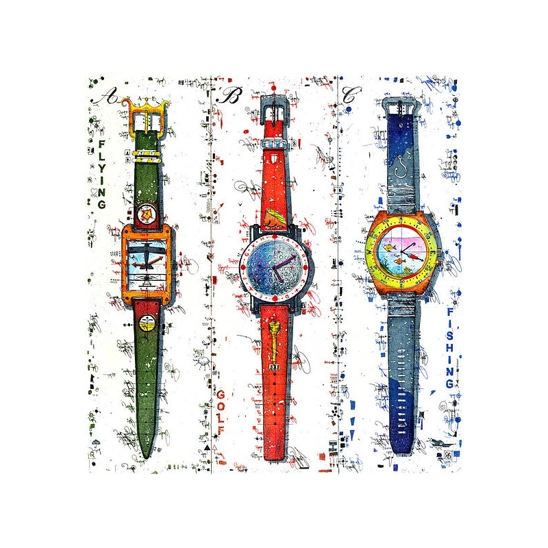 Original Bild vom Künstler Leslie G. Hunt "Watch Out 1" mit oder ohne Rahmen kaufen