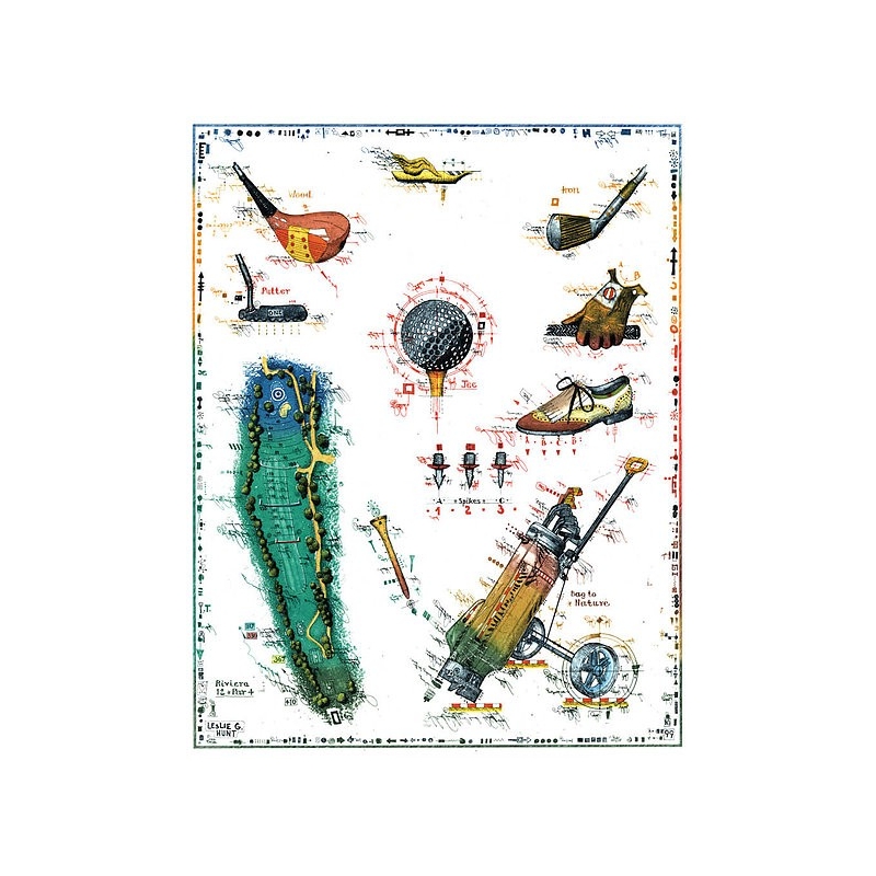 Original Bild vom Künstler Leslie G. Hunt "Holidays Equipment" mit oder ohne Rahmen kaufen