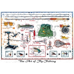 Original Bild vom Künstler Leslie G. Hunt "The Art of Fly Fishing" mit oder ohne Rahmen kaufen
