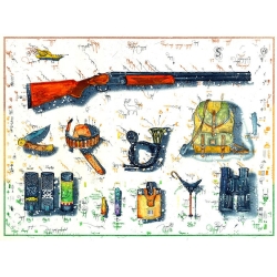 Original Bild vom Künstler Leslie G. Hunt "Die Jägerei" mit oder ohne Rahmen kaufen