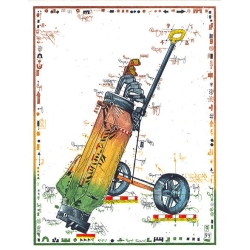 Original Bild vom Künstler Leslie G. Hunt "Caddy's Luck" mit oder ohne Rahmen kaufen