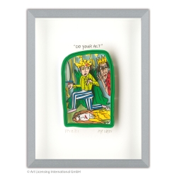 James Rizzi 3D-Bild im Rahmen Do your act