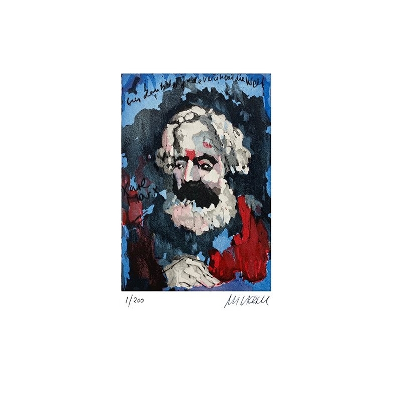 Armin Mueller-Stahl Kunst Bild kaufen Karl Marx - Ein deutscher Jude verändert die Welt | handsigniertes Original