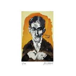 Armin Mueller-Stahl Kunst Bild kaufen Franz Kafka - Vertreter der literarischen Moderne | handsigniertes Original