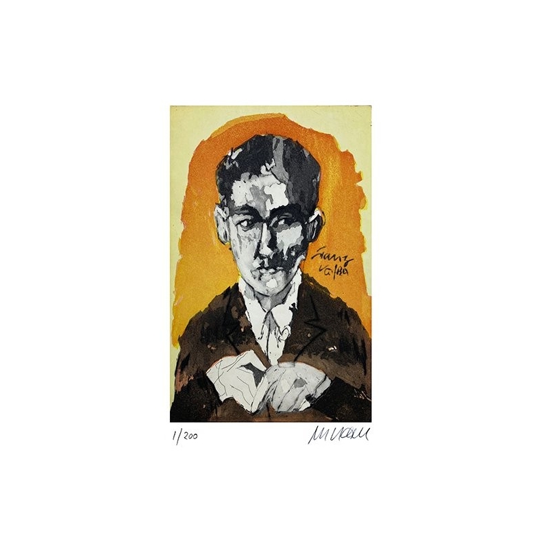 Armin Mueller-Stahl Kunst Bild kaufen Franz Kafka - Vertreter der literarischen Moderne | handsigniertes Original