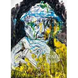 Das Original 'Leonard Bernstein - der große Dirigent' wurde von Armin Mueller-Stahl handsigniert.