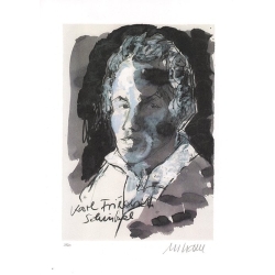 Armin Mueller-Stahl Karl Friedrich Schinkel handsigniertes Original Kunst Bild kaufen