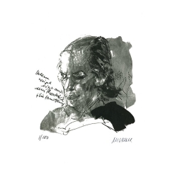 Armin Mueller-Stahl * Helene Weigel in Die Ermittlung handsigniertes Original Kunst Bild kaufen