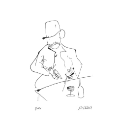 Armin Mueller-Stahl "Selbst nach Dreharbeiten zu Buddenbrooks mit Wein und Glas" Original Bilder kaufen