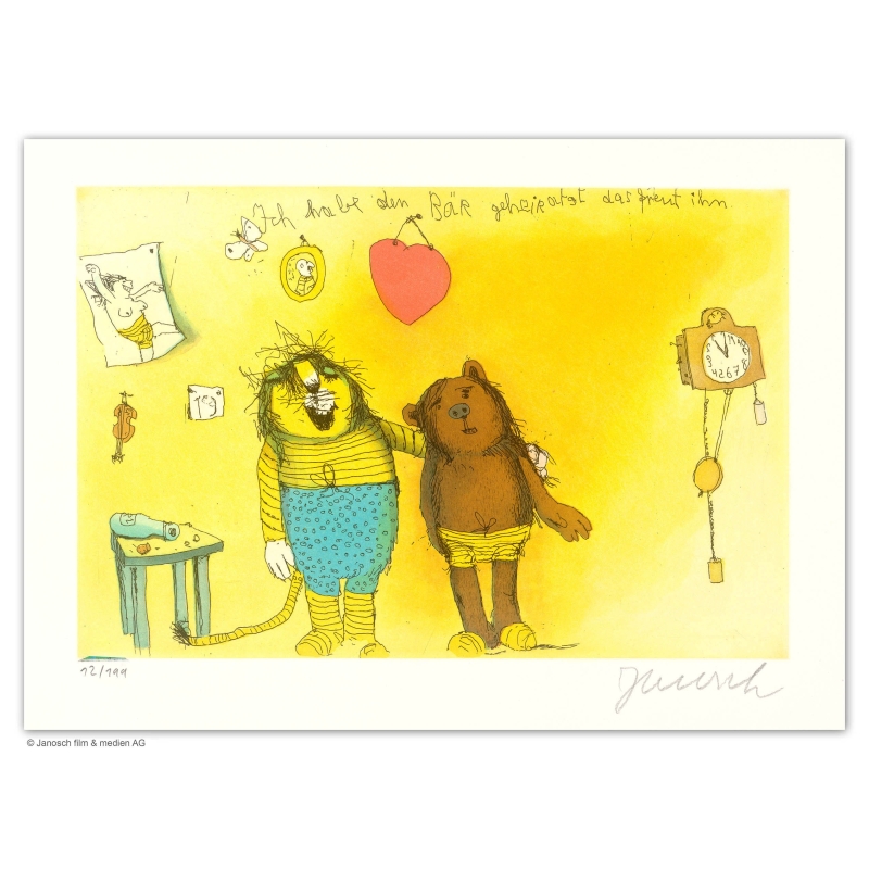 Original Bild " Ich habe den Bär geheiratet das freut ihn"