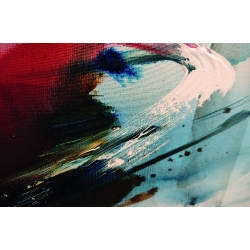 Detailansicht - Unikat Gemälde von Paul Kaminski Boote ca. 90 x 140 cm, mit Rahmung ca. 95 x 145 cm