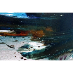 Detailansicht - Unikat Gemälde von Paul Kaminski Boote ca. 90 x 140 cm, mit Rahmung ca. 95 x 145 cm